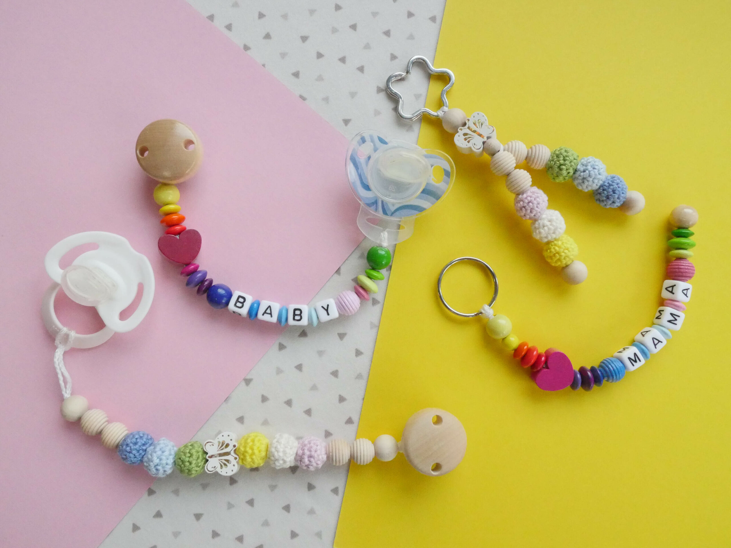Personalisiertes Schnullerband Mit Namen - Individuelles Baby Geschenk